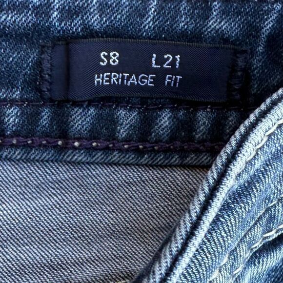 ViGoss Capri Heritage Fit Size 8 Bling Distressed Women's Jeans - Picture 9 of 10